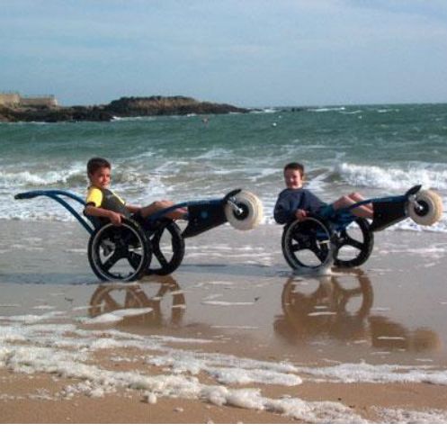 Hippocampe Lightweight Foldable Beach Wheelchair