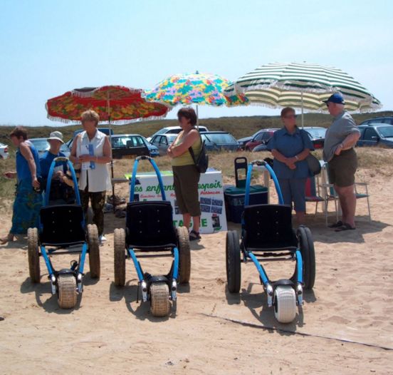 Hippocampe Lightweight Foldable Beach Wheelchair