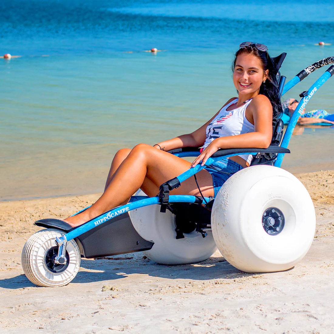 Hippocampe Lightweight Foldable Beach Wheelchair