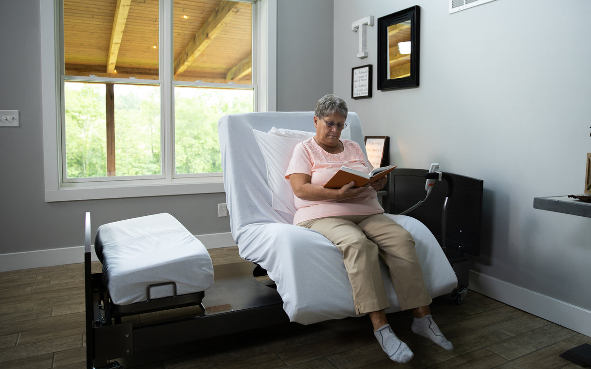 Med-Mizer Active Care Rotating Lift Assist Bed-Fixed Height