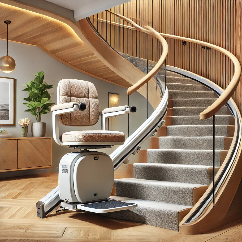 HME Superior Curved Stair Lift