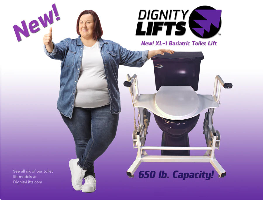 Dignity Lifts - Extra Large Bariatric Toilet Lift - XL1