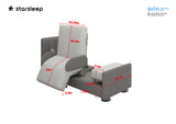 StarSleep Orin Rotating Sit to Stand Hospital Bed with Head and Foot Elevation