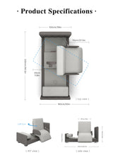 StarSleep Orin Rotating Sit to Stand Hospital Bed with Head and Foot Elevation