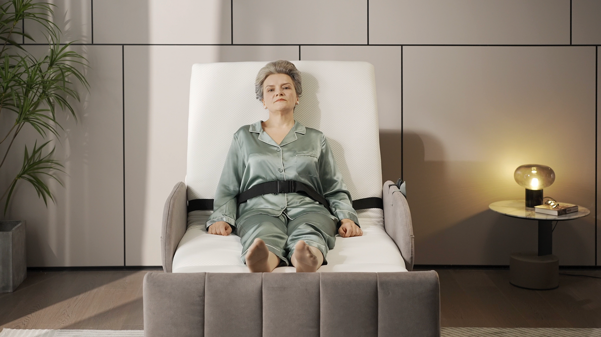 StarSleep Orin Rotating Sit to Stand Hospital Bed with Head and Foot Elevation