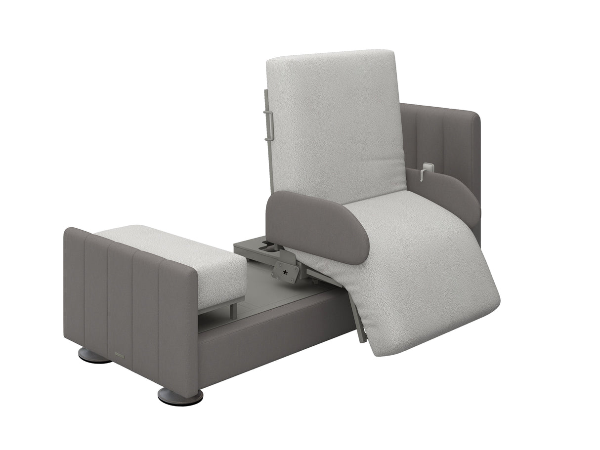 StarSleep Orin Rotating Sit to Stand Hospital Bed with Head and Foot Elevation