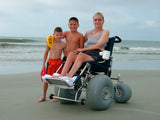 DeBug Fixed Stainless Steel Fixed Legrest Beach Wheelchair